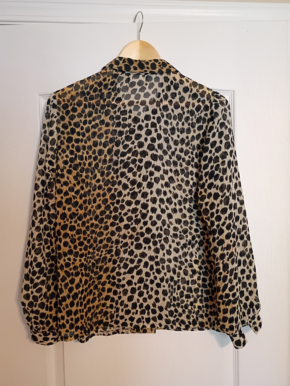 Vintage Teddi Leopard Print Button-Up Blouse - Picture 2 of 6